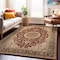 World Rug Gallery Traditional Oriental Medallion Design Area Rug 3'3'' x 5' Burgundy 101BURGUNDY3X5 - alternate 4
